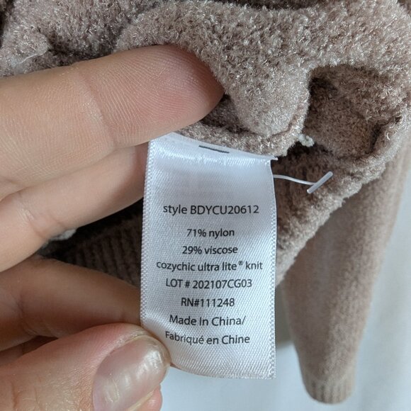 Barefoot Dreams Cozychic Ultra Lite Full Zip Pink Cardigan Cozy Kids Girls 8/10 - Picture 4 of 5